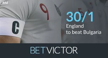 BetVictor England Bulgaria Enhanced Offer